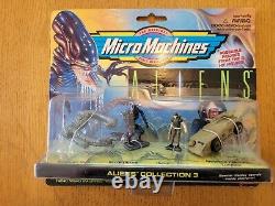 Micro machines Aliens ensemble complet, très rare. Galoob 74848, tout neuf non ouvert.