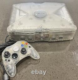Microsoft Xbox Crystal Edition'limited Edition' Console (pal) Très Rare