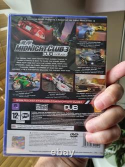 Midnight Club 3 Édition DUB Très Rare Scellé Usine Version PAL Royaume-Uni Jeu PS2