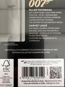 Moleskine 007 Coffret de collection édition limitée très rare