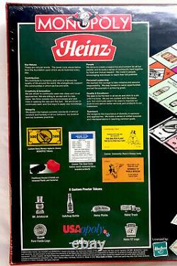 Monopoly Heinz Édition Collector par Parker Brothers Très Rare