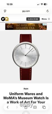 Montre Uniform Wares M40 ? Édition limitée MoMA. Très rare