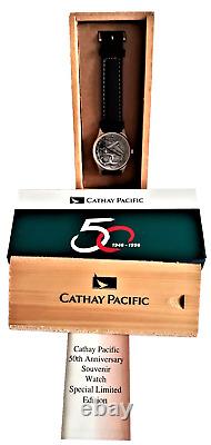 Montre de collection très rare Cathay Pacific 1996 édition limitée du 50e anniversaire