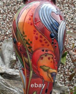 Moorcroft Très Rare FLAMBE TROUT ARC-EN-CIEL 75/10 Vase Édition Limitée 2/2 PRP 895 £