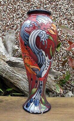 Moorcroft Très Rare FLAMBE TROUT ARC-EN-CIEL 75/10 Vase Édition Limitée 2/2 PRP 895 £