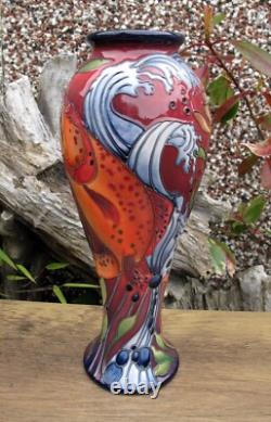 Moorcroft Très Rare FLAMBE TROUT ARC-EN-CIEL 75/10 Vase Édition Limitée 2/2 PRP 895 £
