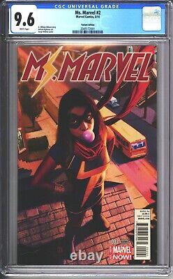 Ms Marvel #2 CGC 9.6 (2014) Variante Jorge Molina 150 Très Rare