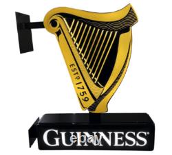 NOUVEAU Panneau EXTÉRIEUR Guinness, boîte lumineuse double face, très rare, édition limitée