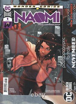 Naomi #1 Convention Variante Couverture Very Rare DC Comics Première Apparance Nm