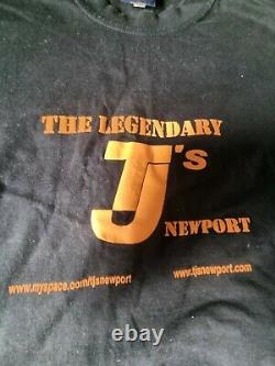 Newport Tjs Tshirt Moyen Très Rare Legendary Rock Nightclub Première Edition