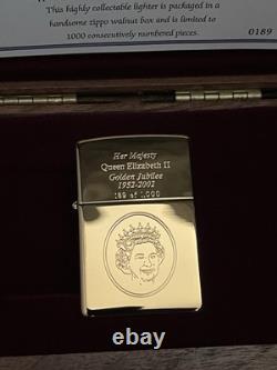Nouveau Briquet Zippo Édition Limitée Jubilé d'Or 2002 (0189 sur 1000) TRÈS RARE