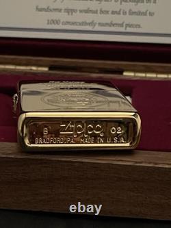 Nouveau Briquet Zippo Édition Limitée Jubilé d'Or 2002 (0189 sur 1000) TRÈS RARE