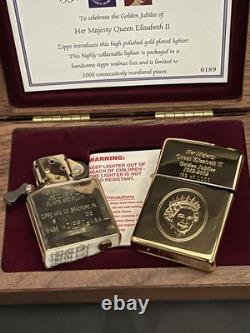 Nouveau Briquet Zippo Édition Limitée Jubilé d'Or 2002 (0189 sur 1000) TRÈS RARE