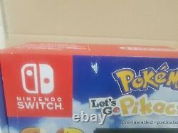 Nouvelles Lets Go Pikachu Pokemon Nintendo Switch Console Ltd Edition Très Rare