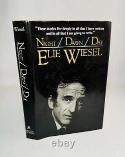 Nuit/Aube/Jour - Elie Wiesel - SIGNÉ - Première Édition/1ère Impression avec DJ d'origine - TRÈS RARE