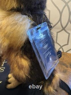 Ours Charlie Bears Hibou Clever Sticks Très Rare Mohair Édition Limitée avec Étiquettes Sac