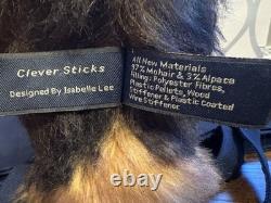 Ours Charlie Bears Hibou Clever Sticks Très Rare Mohair Édition Limitée avec Étiquettes Sac