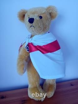 Ours en Peluche Dean Golden Balls Angleterre Hommage à David Beckham Très Rare Édition Limitée
