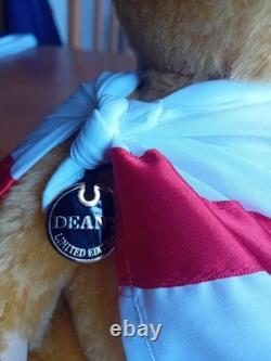 Ours en Peluche Dean Golden Balls Angleterre Hommage à David Beckham Très Rare Édition Limitée
