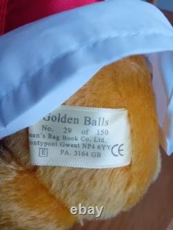 Ours en Peluche Dean Golden Balls Angleterre Hommage à David Beckham Très Rare Édition Limitée