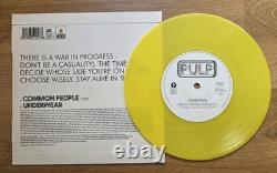 PULP Common People Très rare vinyle jaune UK 7 VG+/VG+