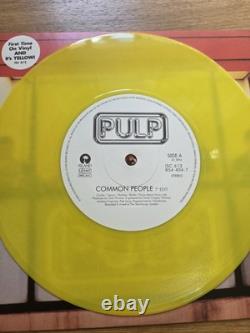 PULP Common People Très rare vinyle jaune UK 7 VG+/VG+