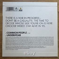PULP Common People Très rare vinyle jaune UK 7 VG+/VG+