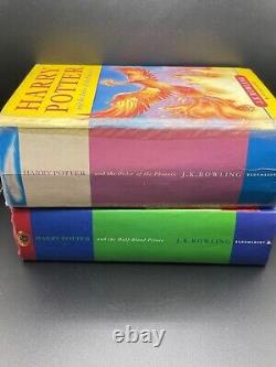Pack Harry Potter 6 Livres Première Édition Très Rare ISBN 0747532745