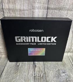 Pack d'accessoires en édition limitée Robosen Transformers Grimlock Tout neuf Très rare