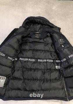 Parka Jacket Édition Limitée Très Rara Philipp Plein Grand Logo