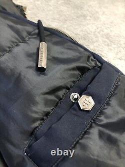 Parka Jacket Édition Limitée Très Rara Philipp Plein Grand Logo