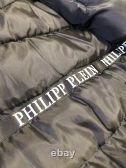 Parka Jacket Édition Limitée Très Rara Philipp Plein Grand Logo