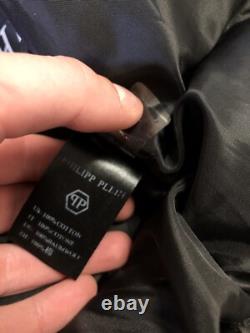 Parka Jacket Édition Limitée Très Rara Philipp Plein Grand Logo