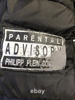 Parka Jacket Édition Limitée Très Rara Philipp Plein Grand Logo