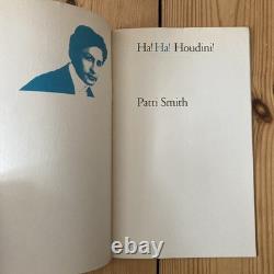 Patti Smith, Ha! Ha! Houdini !, très rare première édition britannique, FKN Ace, 1978