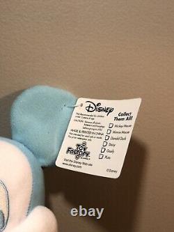 Peluche vintage Mickey Mouse bleu Disney 14 étiquette Jouet-factory Édition spéciale Très rare