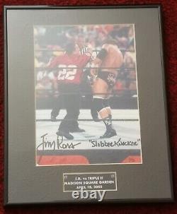 Plaque WWE signée par Jim Ross en 2005. Édition limitée à 50 exemplaires. Très rare.