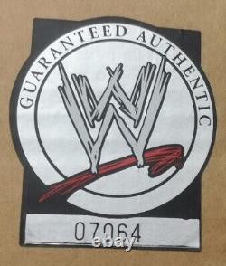 Plaque WWE signée par Jim Ross en 2005. Édition limitée à 50 exemplaires. Très rare.