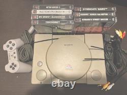 PlayStation 1 très rare fabriquée au Japon première édition européenne + 7 jeux + manette +
