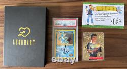Pokémon Golduck de Misty Première Édition signée + carte en or Leonhart (TRÈS RARE !)