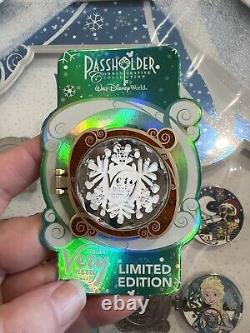 RARE NIB Épingles de la fête de Noël très joyeuse de Mickey Édition limitée 2016 #9/300