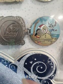 RARE NIB Épingles de la fête de Noël très joyeuse de Mickey Édition limitée 2016 #9/300