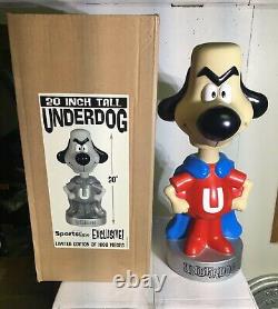 RETIRÉ et TRÈS RARE WACKY WOBBLER UNDERDOG 20 pouces ÉDITION LIMITÉE 1999