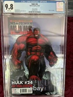 Red Hulk #24 Variante Couverture Dale Keown (2010) Cgc 9.8 Harrison Ford Très Rare