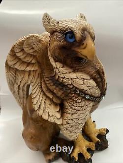 Retired Windstone Editions Male Brown Griffin Statue Very Rare-melody Pena 1989