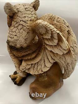 Retired Windstone Editions Male Brown Griffin Statue Very Rare-melody Pena 1989