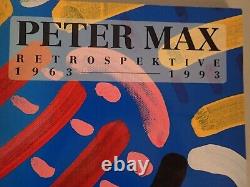 Rétrospective de Peter Max 1963-1993 Édition brochée très rare livre épuisé