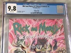 Rick Et Morty Lil' Poopy Superstar #1 Hastings Variante Cgc 9.8 Très Rare