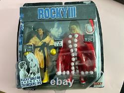 Rocky 3 Rocky Balboa contre Thunderlips Édition limitée TRÈS RARE 2 figurines
