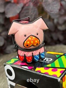 Romero BRITTO, Autocollants collectables de cochon perlé Pop-ART 1ère Édition très rare